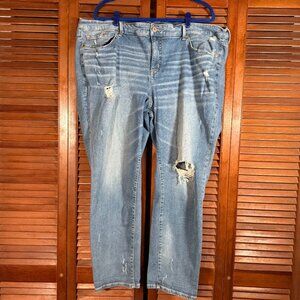 Torrid Feel the Fit Boyfriend Straight Jeans Sz 24